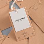 Kraft Paper Hang Tag for Streetwear Brand Apparel Accessories