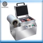 Compact Vacuum Skin Packaging Machine, Steak Seafood Salmon Durian Frozen Meat Tray Skin Packing Machine