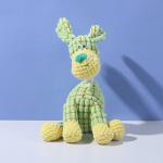Handmade Crochet Plush Pet Toy, Giraffe Stuffed Dog Chew Toy, Cat Companion Doll