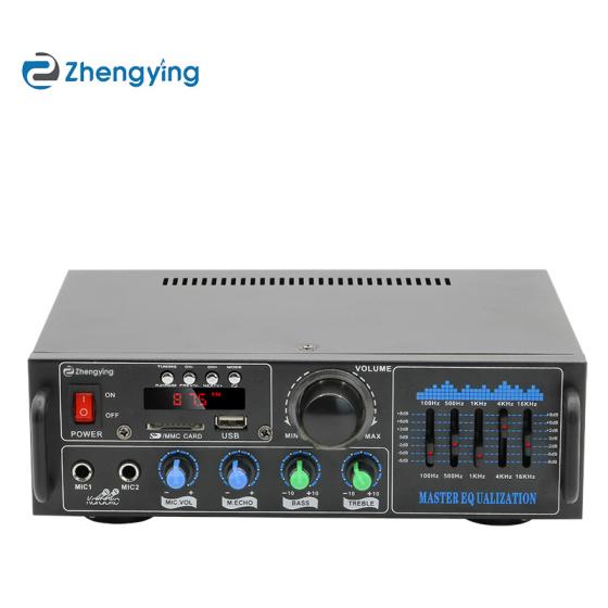 Bluetooth Power Amplifier, Home KTV Karaoke DJ Stereo Amplifier, USB/SD Audio Receiver
