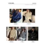 New autumn and winter collection: thickened, high-neck sweater with zipper, Korean-style women's loose-fitting outerwear, simple and basic solid-color top