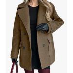 2026 New Hot Item: Exquisite Style, Camel Double-Breasted Loose-Fit Coat, Women's Autumn-Winter Commuting Jacket