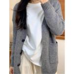 Xinjiang Pure Cotton White Long-Sleeved T-Shirt for Women, Autumn Inner Wear, Versatile Casual Top, Pure Cotton Long-Sleeved T-Shirt for Women