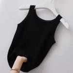 40.00 kg-100.00 kg Sling Threaded Vest Women's Large Size Slim-fit Outer Wear Inner Base Shirt Sleeveless Thin Factory Outlet